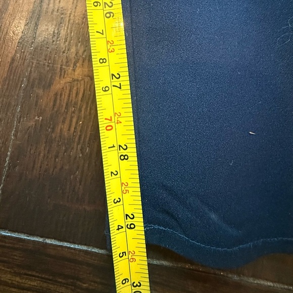 TAHARI Navy Blue Pants size 10 side zipper ankle straight leg - Picture 5 of 9